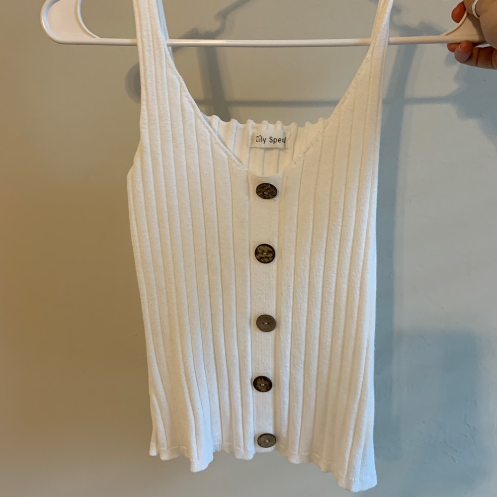 Off-white Mid-length Crop